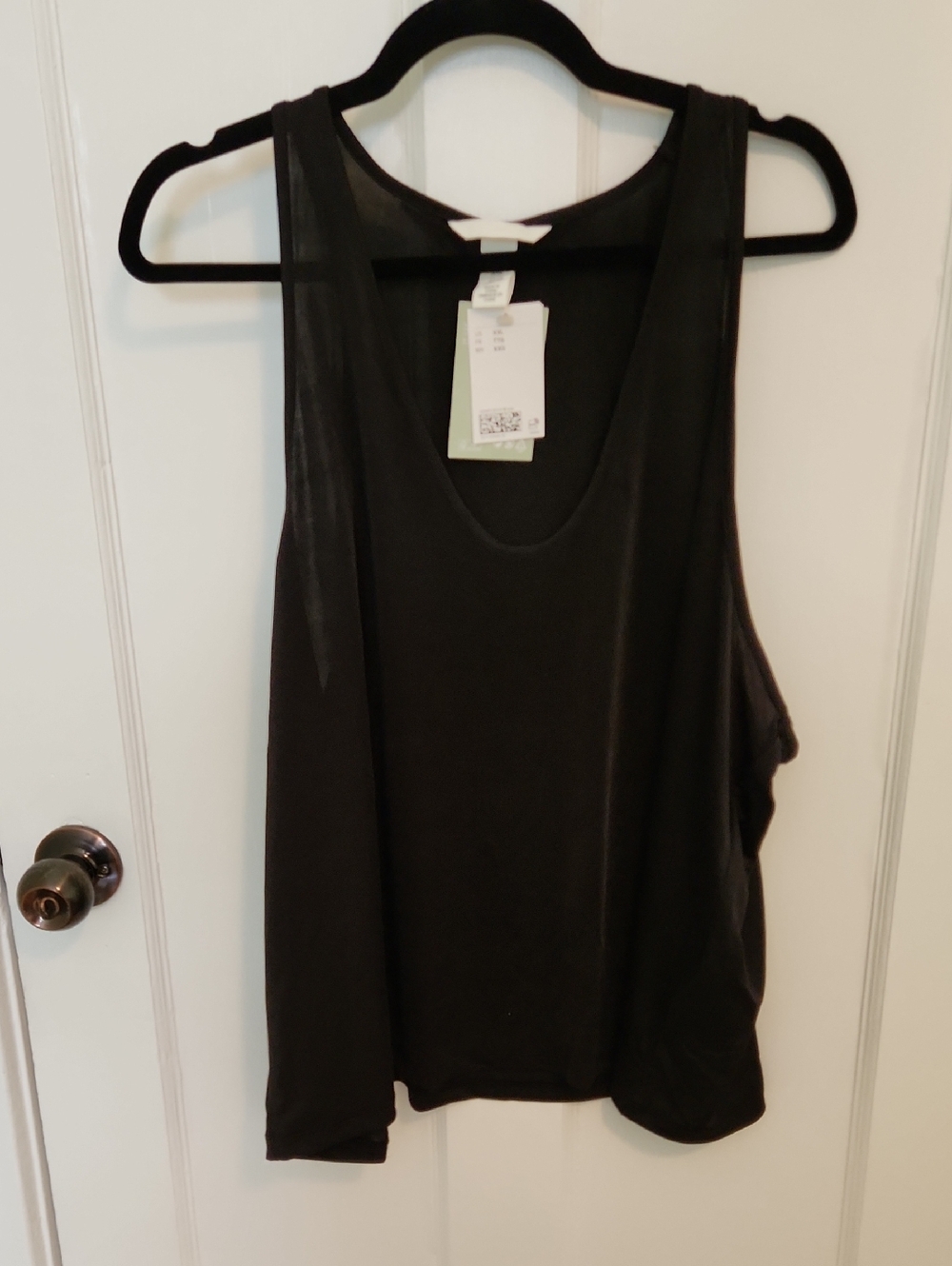 Black Women’s Scoop Neck Tank Top - H&M